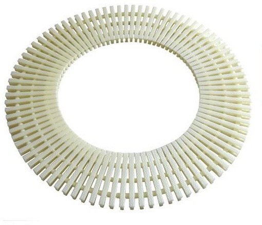 可轉彎三孔格柵